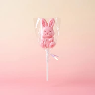Paleta conejito rosa
